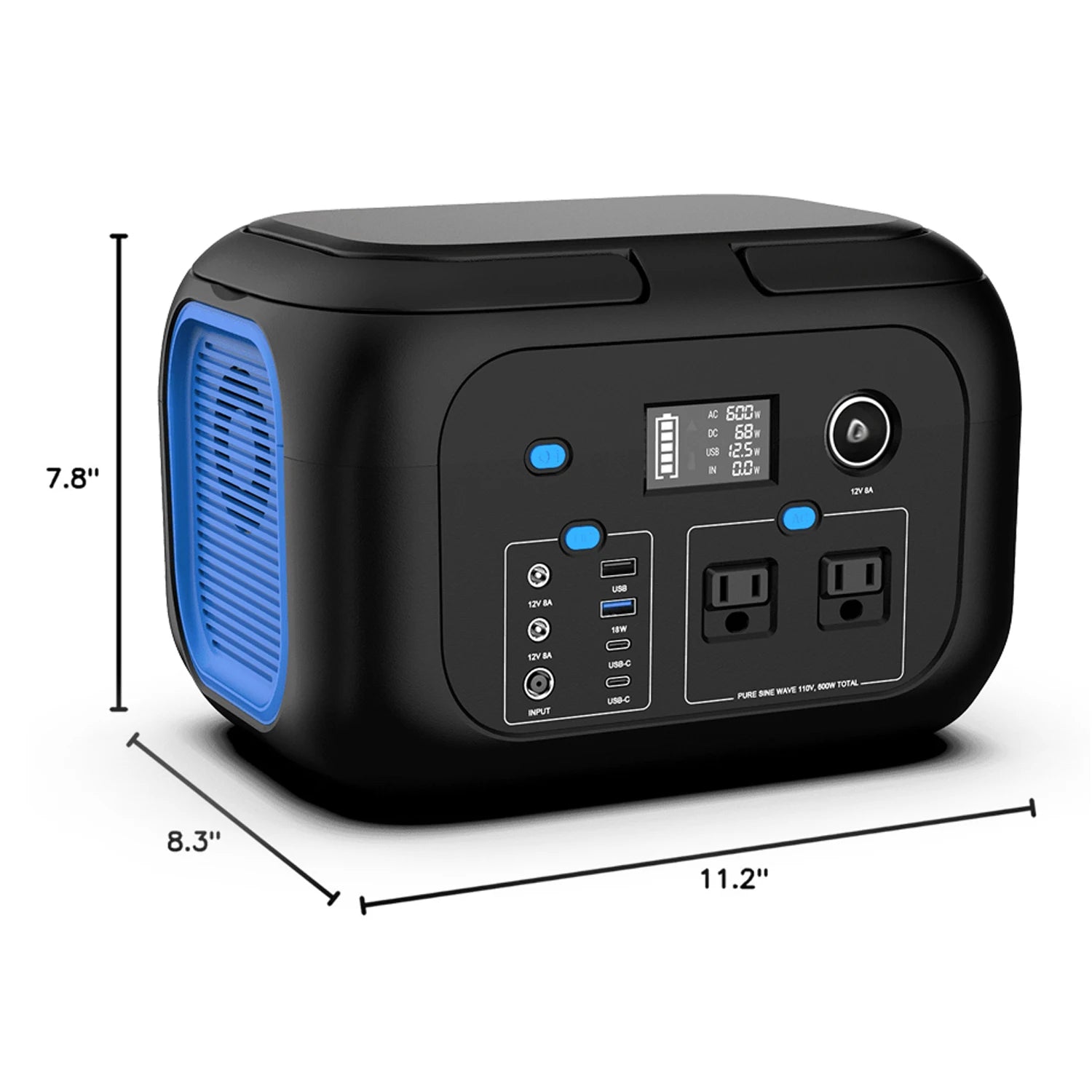 600W/300W Portable Power Station Solar Generator