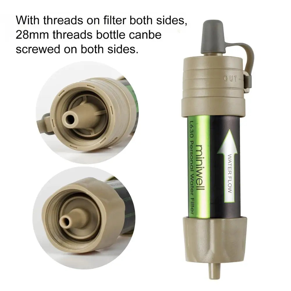 L630 Personal Camping Purification Water Filter Straw for Survival or Emergency