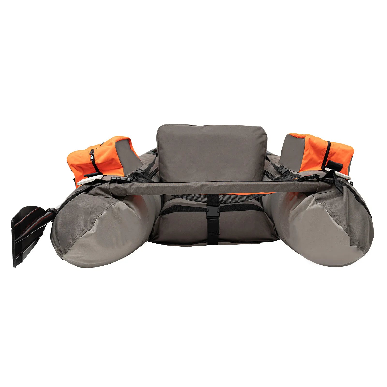 Portable Inflatable Fishing Boat Raft with Adjustable Angle Backrest for Outdoor Water Fishing