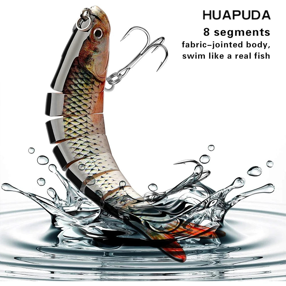Fishing Lures 3 Pack Crank Baits for Slow Sinking Glide and Swim for Saltwater and Freshwater