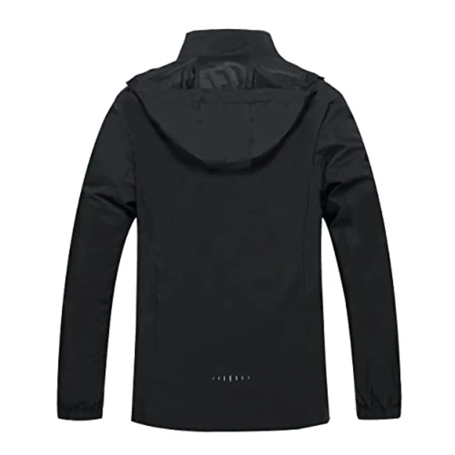 Men's Lightweight Waterproof Rain Jacket, Shell Hooded Outdoor Raincoat Hiking Windbreaker jacket