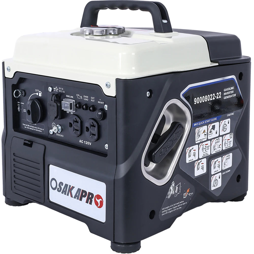 Portable Inverter Generator,1200W ultra-quiet gas engine, EPA Compliant, Eco-Mode Feature, Camping Power Bank