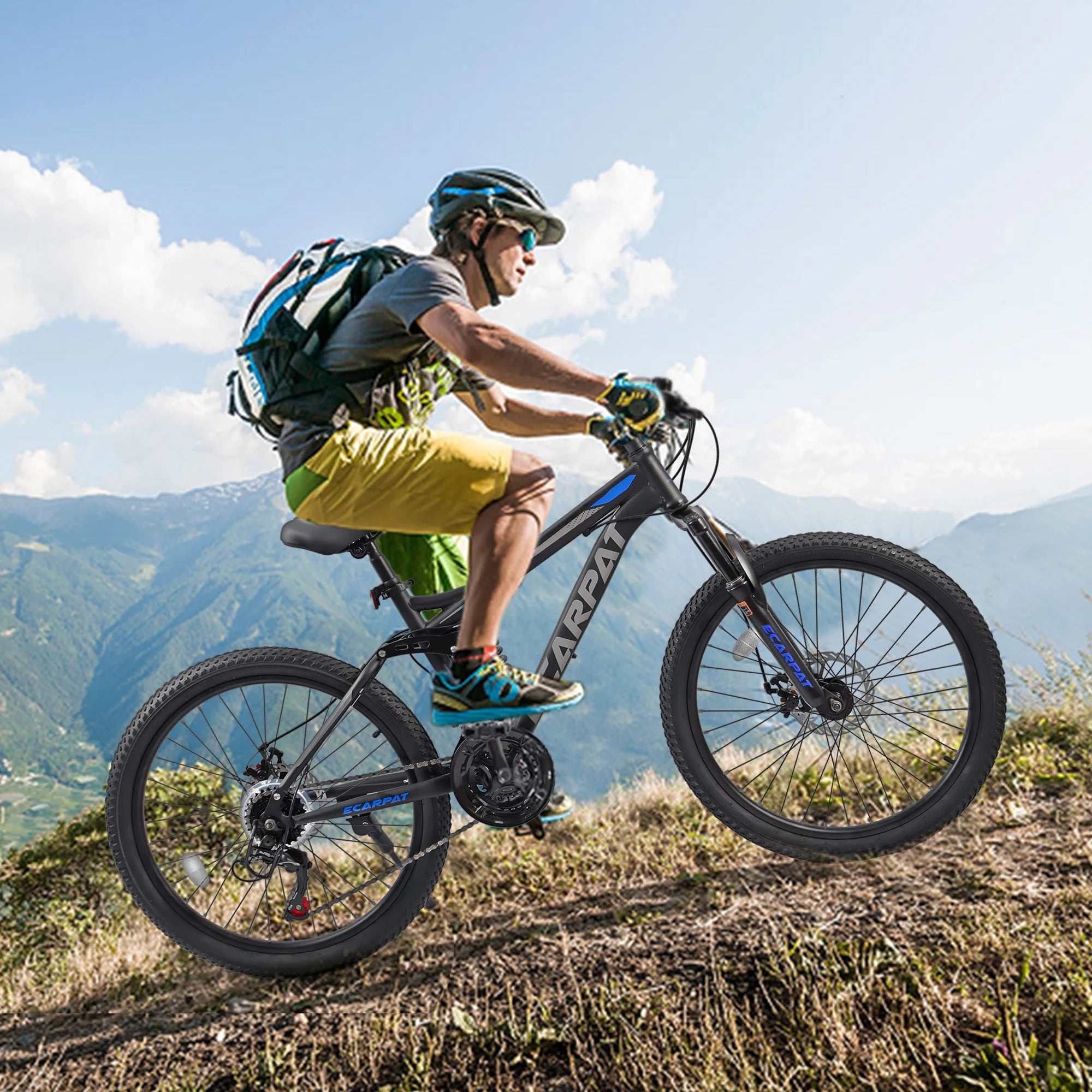 Dual Full Suspension Mountain Bike 24/26/27.5 Inch, 21-Speed Men/Women