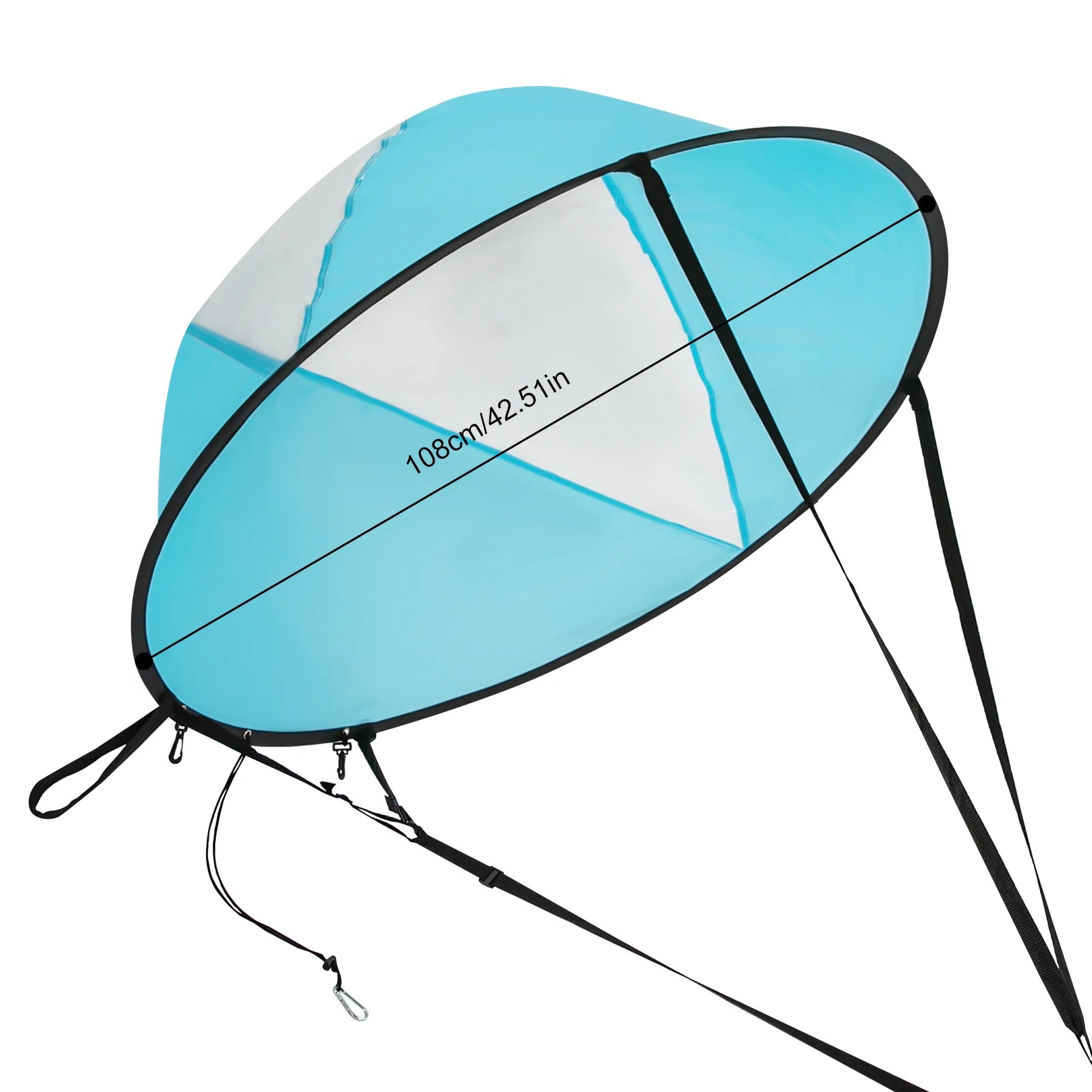 Kayak Sail 42.5" Kayak Downwind Sail - Paddle Board Wind Sail With Instant Popup & Secure Locking