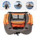Portable Inflatable Fishing Boat Raft with Adjustable Angle Backrest for Outdoor Water Fishing
