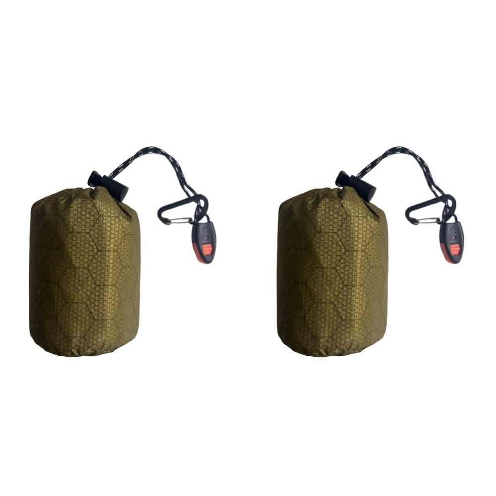 2-5PCS Waterproof Thermal Emergency Sleeping Bag Bivy Sack Survival Blanket Windproof Hiking Outdoor