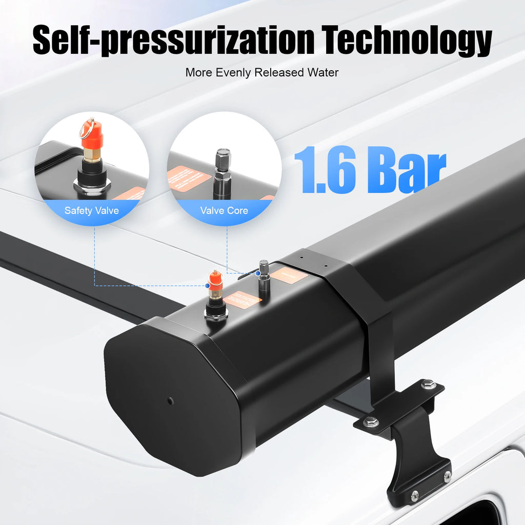 30L Portable Water Tank for Camping Roof Rack Mount Shower freshwater washing