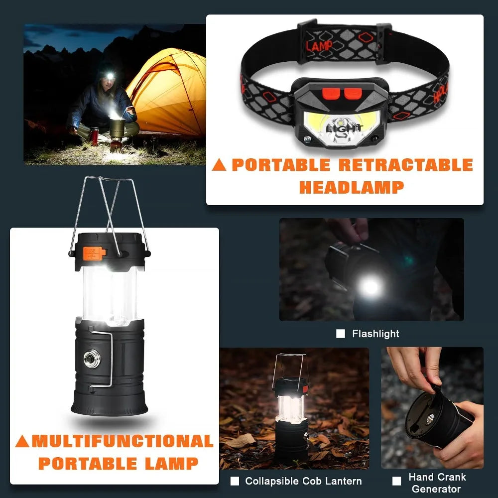 45L Survival Gear Set Camping Backpack First Aid Kit Outdoor Hiking Equipment