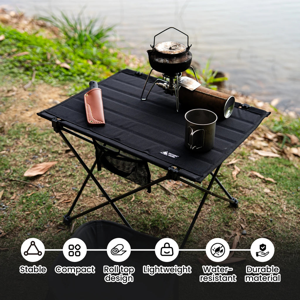 Foldable Camping Table, Lightweight Portable Table Sturdy & Quick Setup, Holds Up to 66 lbs, Perfect for Camping, Hiking