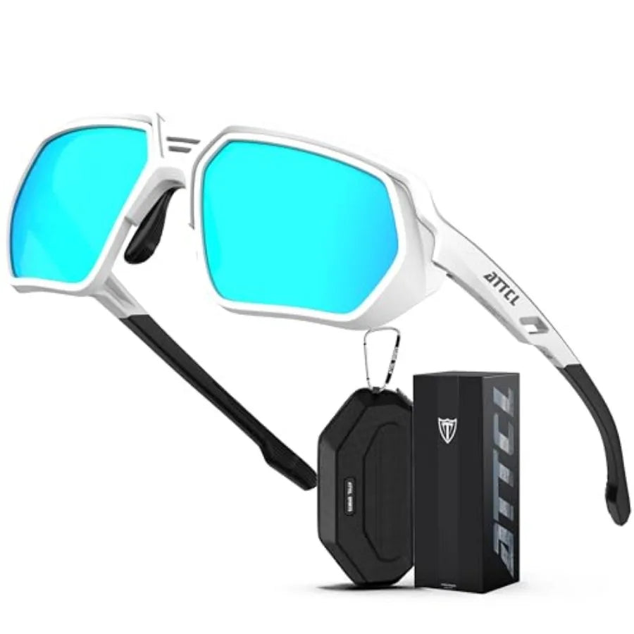 Sports Polarized Sunglasses for Men: Women UV400 Protection, Lightweight Wrap Around TR90 Frame