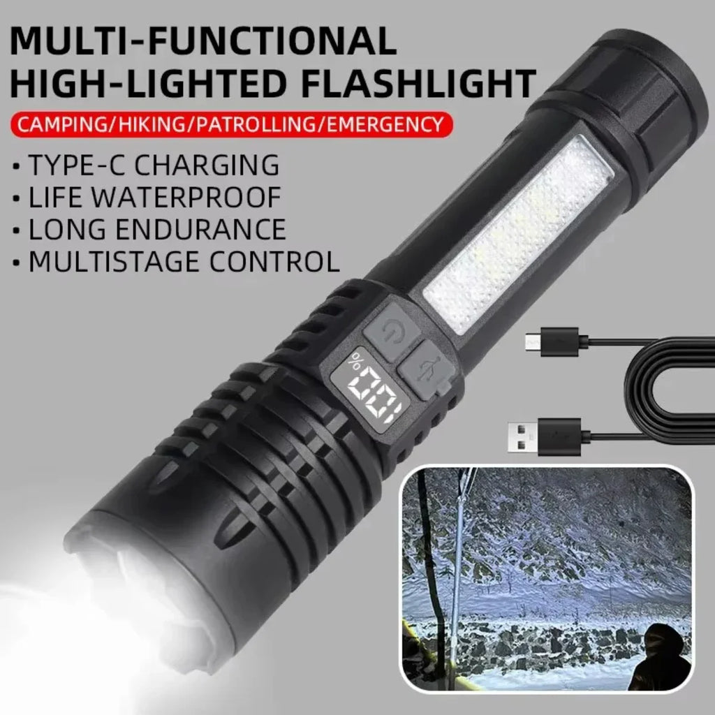 Super Bright Rechargeable LED Flashlight – Ultra Powerful Portable Outdoor Camping Lantern & Emergency Light