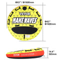 Towable Tube for Boating 1-3 People Inflatable Boat 63" Round Water Sport Towable Tube for Boat