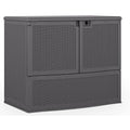 Vertical Deck Box,  Patio Storage Box for Furniture Cushions, 195-Gallon