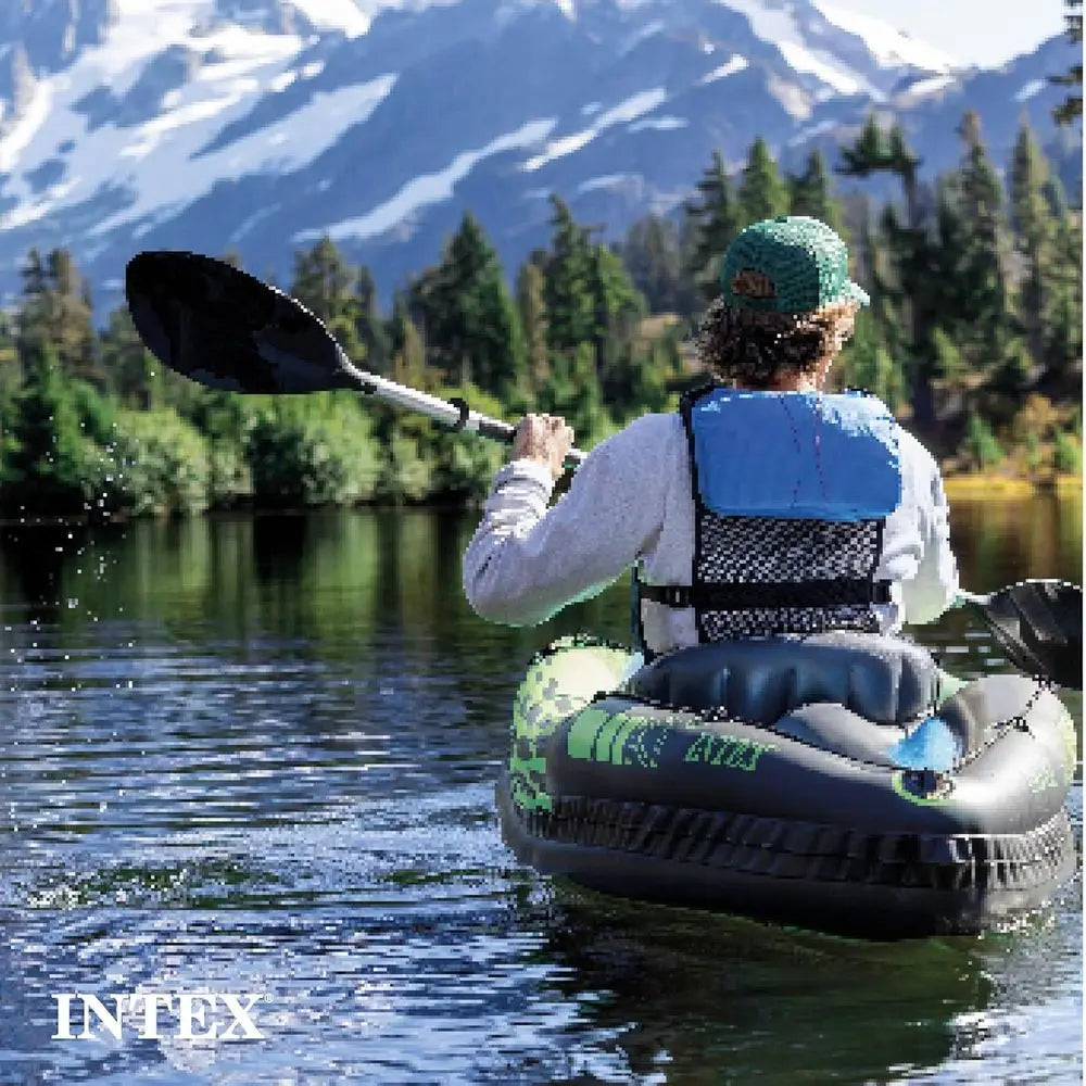 Inflatable Kayak Series: Deluxe 86in Kayak Paddles – Super Strong PVC – Adjustable Seat with Backrest