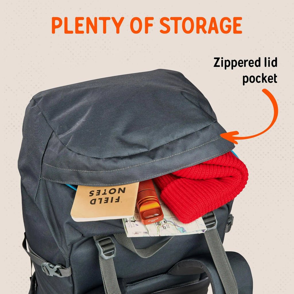 Internal Frame Hiking Backpack 35L Lightweight Pack For Multi-Day Trekking