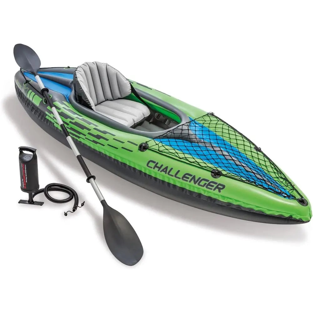 Inflatable Kayak Series: Deluxe 86in Kayak Paddles – Super Strong PVC – Adjustable Seat with Backrest