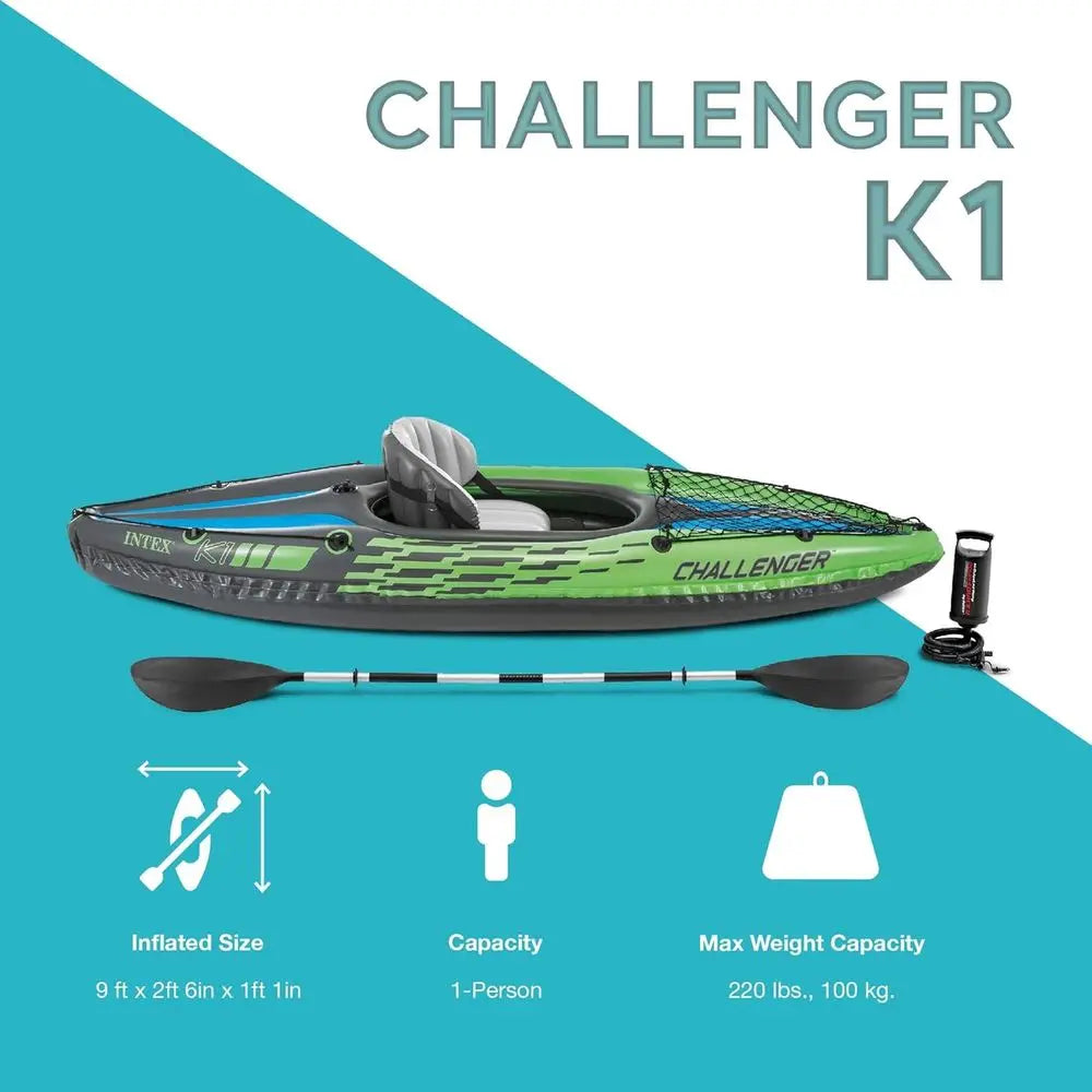 Inflatable Kayak Series: Deluxe 86in Kayak Paddles – Super Strong PVC – Adjustable Seat with Backrest