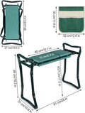 Upgraded Folding Garden Kneeler and Seat with Foam Kneeling Pad