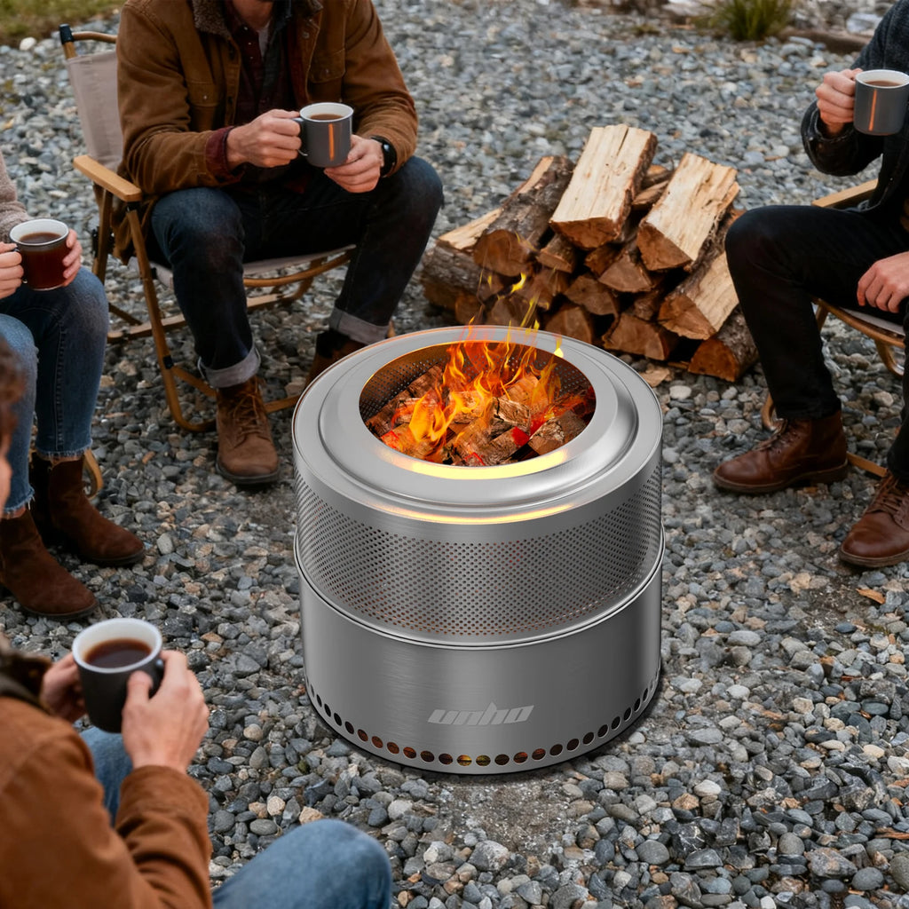 Large Stainless Steel Smokeless Fire Pit