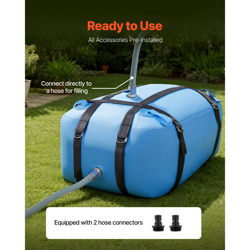 Water Storage Bladder TPU Soft Water Bag Portable & Collapsible Containers for Camping