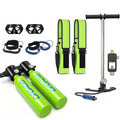 Mini Scuba Tank with Pump, 0.5L Portable Lung Tank Kits  Reusable Scuba Diving Kit