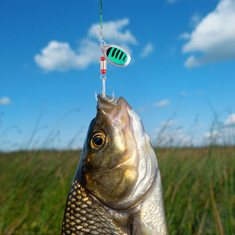 30pcs Metal Spoon Spinner Fishing Lure Spoonbait Crankbaits Wobblers for Bass Pike