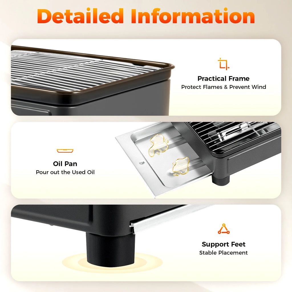 Portable Camping Grill Butane Gas Stove For Camping, Trekking