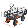 Metal Garden Utility Cart Simple Assembly Versatile 400lbs Capacity