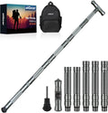 Tactical Stick Hiking Walking Staff - Trekking Poles Adjustable Hiking Stick for Camping Hiking