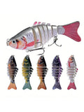 5pcs Multi Jointed Bait 7-Segment Fishing Lures Swimbait Bionic Wobbler