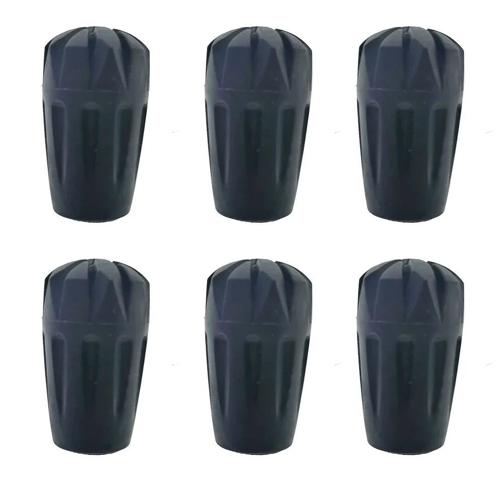 6 Piece Climbing Trekking Pole Replacement  Protector Cap  Snow Basket