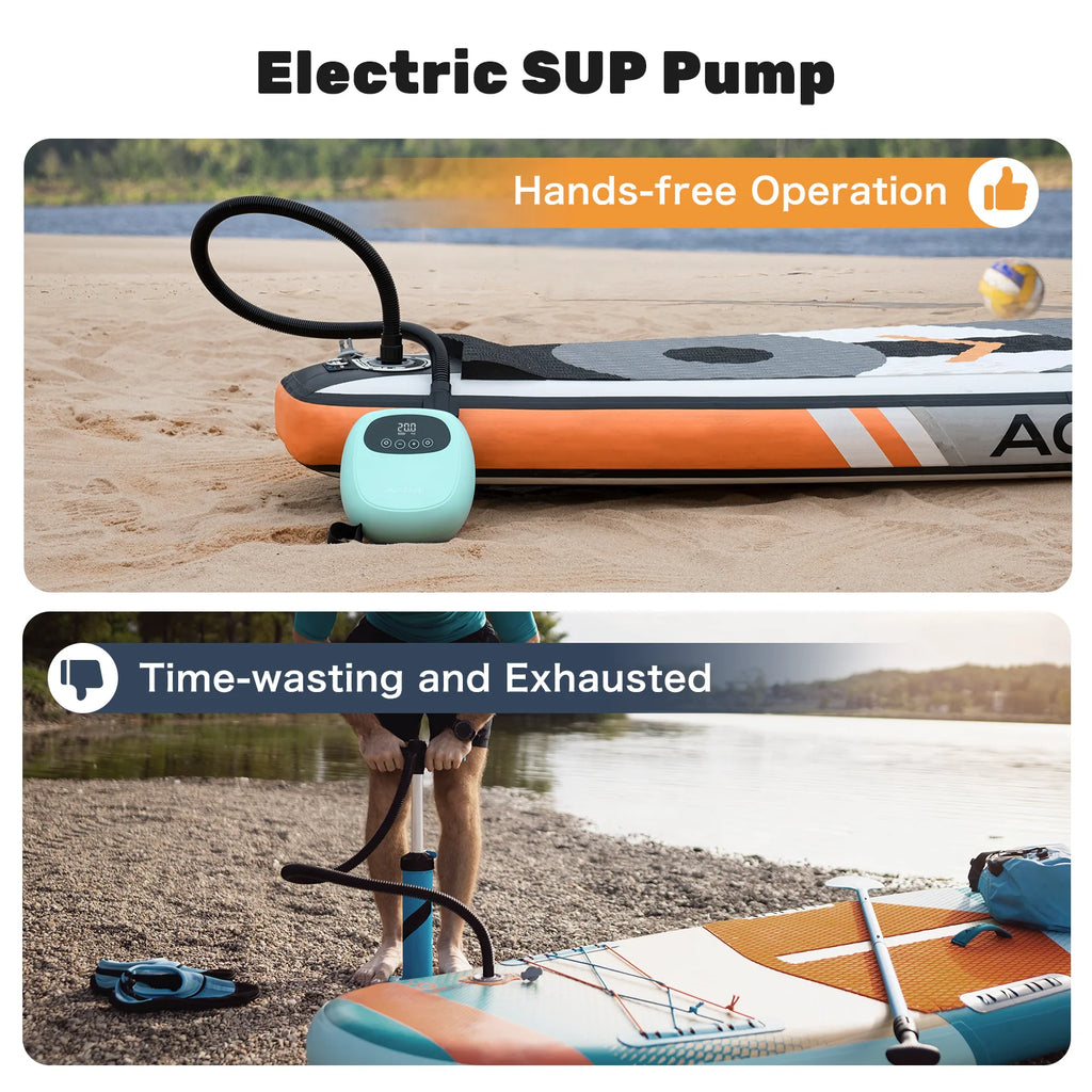 Electric 20PSI Pump 38.48Wh Battery Inflation Deflation for Kayak