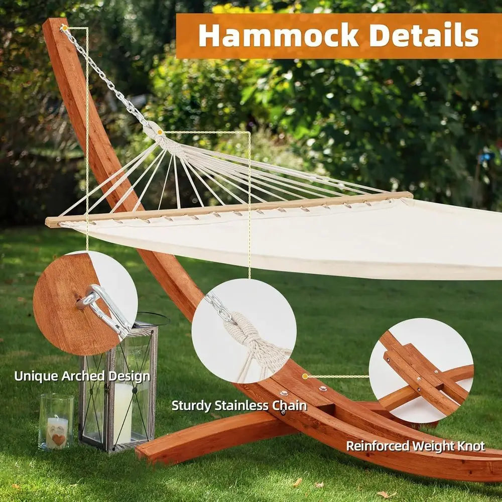 Hammock with Stand, Heavy Duty Hammock Stand, 2 Person Heavy Large Hammock Patio, Balcony