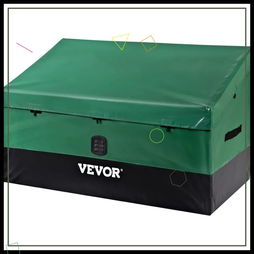 150 Gallon Waterproof Outdoor Storage Box, Portable Deck Box for Camping Poolside Yard