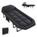 Adjustable Folding Camping Bed with Mattress  Lightweight Camping Cot with Carry Bag 6 Angles