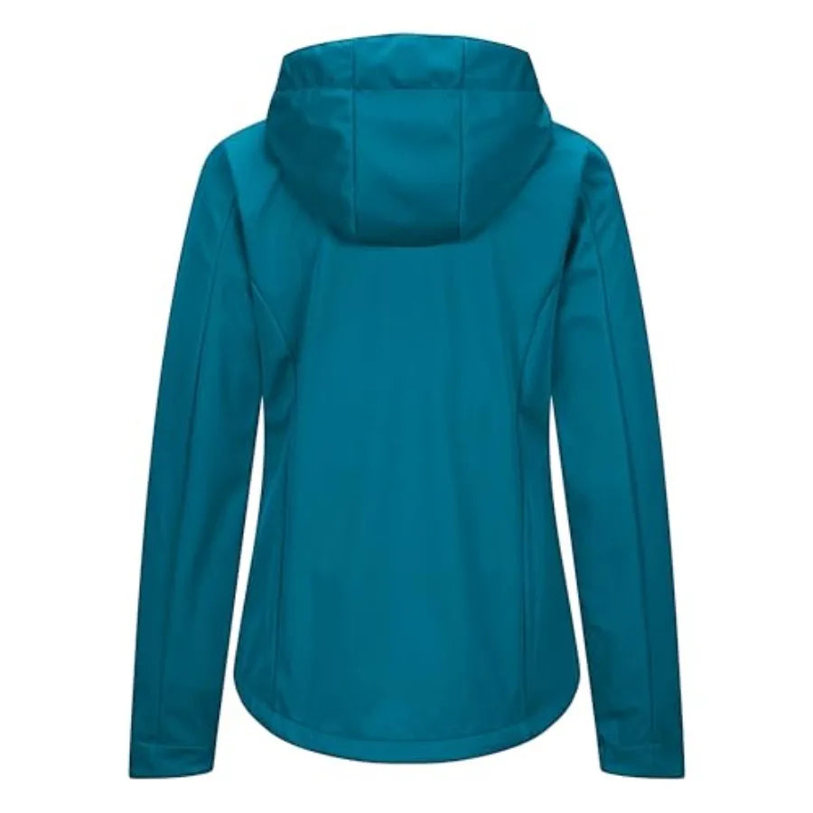 Women's Softshell Jacket with Hood Waterproof Lightweight Windbreaker Windproof Rain Shell