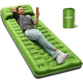 Double Sleeping Pad for Camping, 6" Extra-Thick Reinforced Camping Pad with Pillows and Built-in Pump