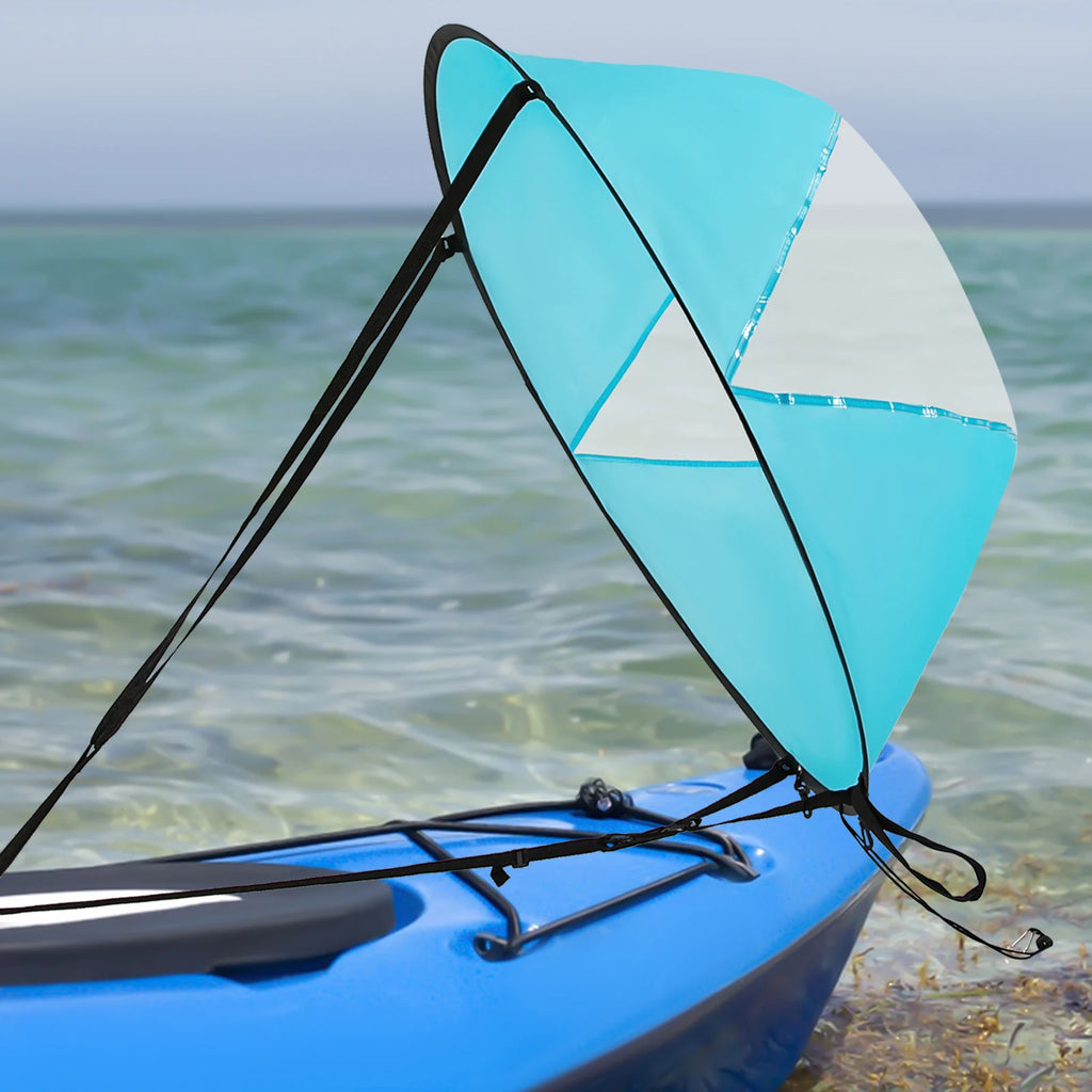 Kayak Sail 42.5" Kayak Downwind Sail - Paddle Board Wind Sail With Instant Popup & Secure Locking