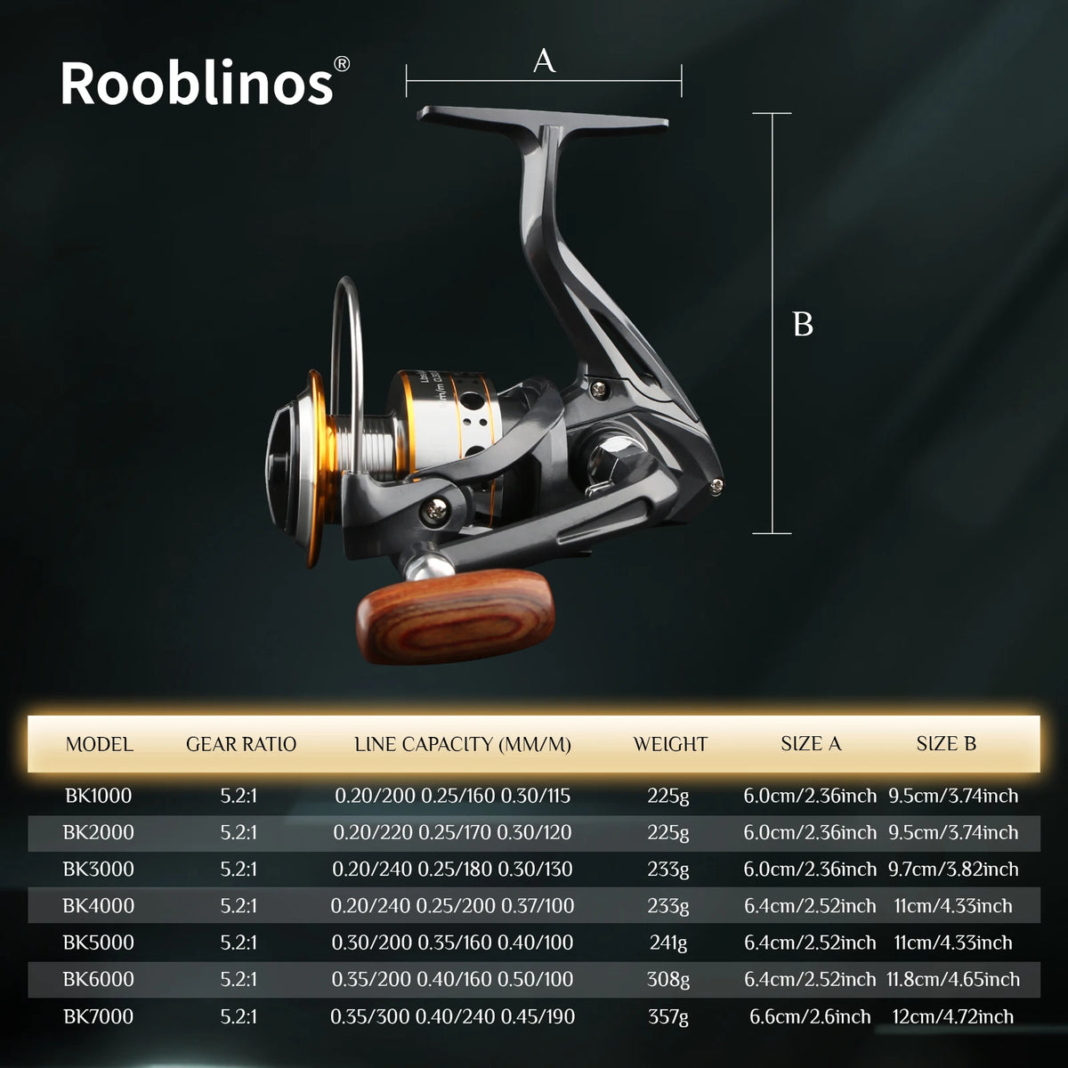 BK Reel 4+1BB Ultralight Max Drag Fishing Reel Freshwater