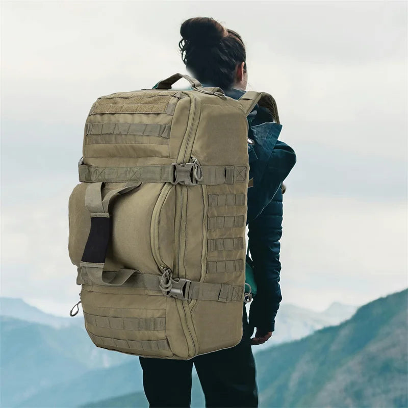 30L 45L 80L Outdoor Mountaineering Bag Molle Tactical Backpack Large Duffel Hiking Camping