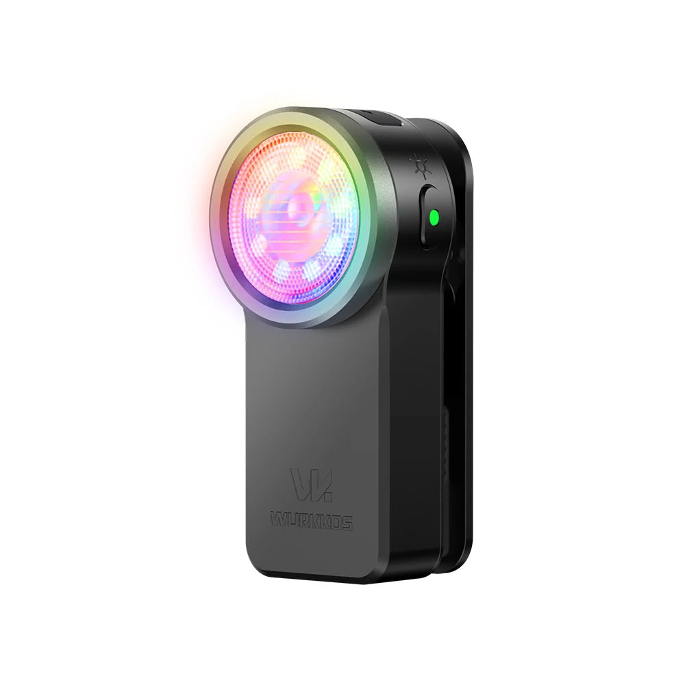 HD03 680LM Mini Clip Flashlight Rechargeable with Colorful Light  for Outdoors