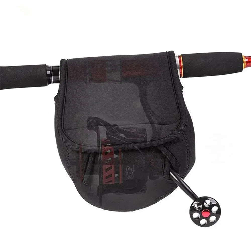 S/M/L Spinning Fishing Reel Neoprene Cover Protective Case Waterproof Storage
