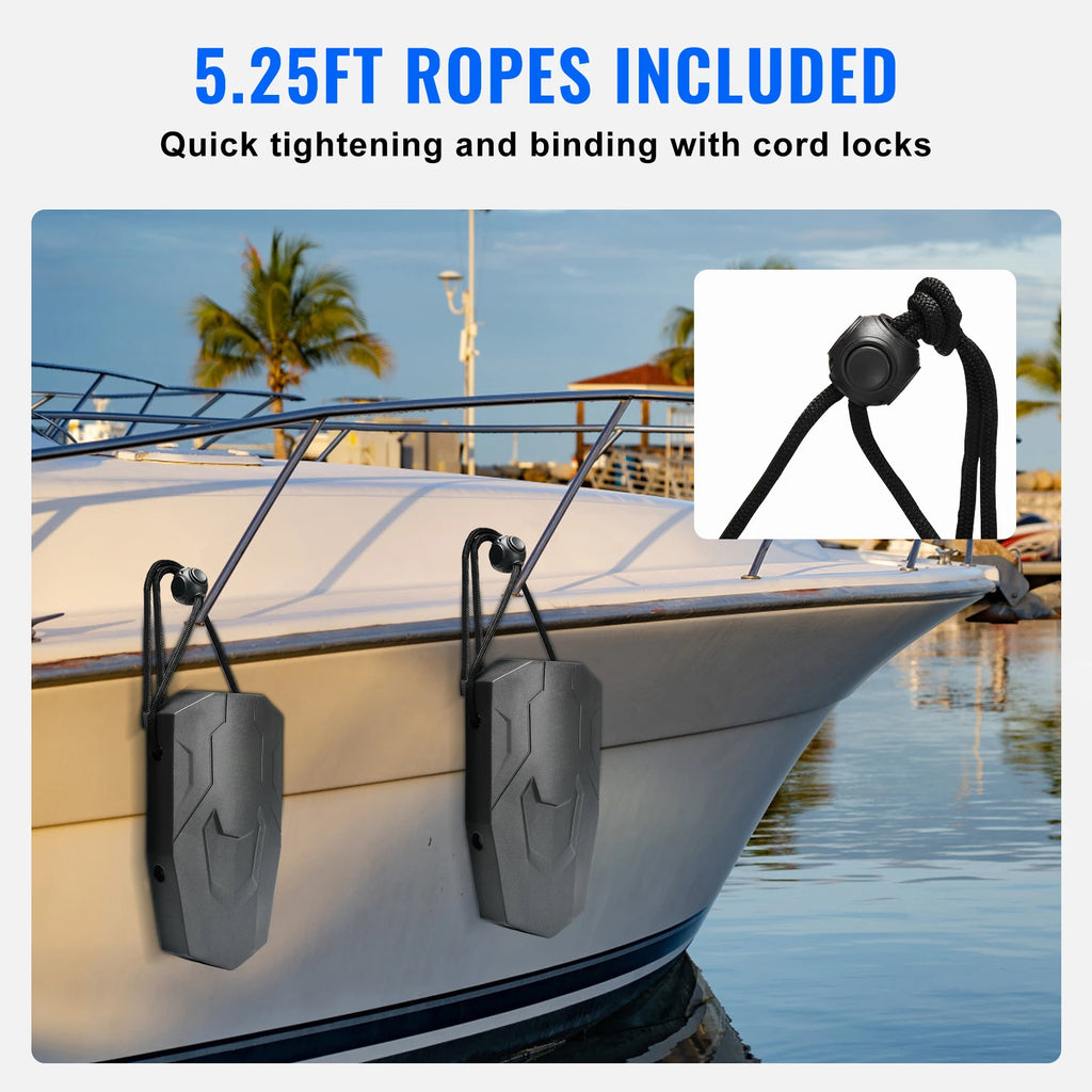 Boat Fenders Marine EVA Boat Dock Fenders Bumper with Ropes Cord Locks