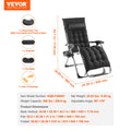 Recliner Chair Zero Gravity Adjustable with Cushion Footrest