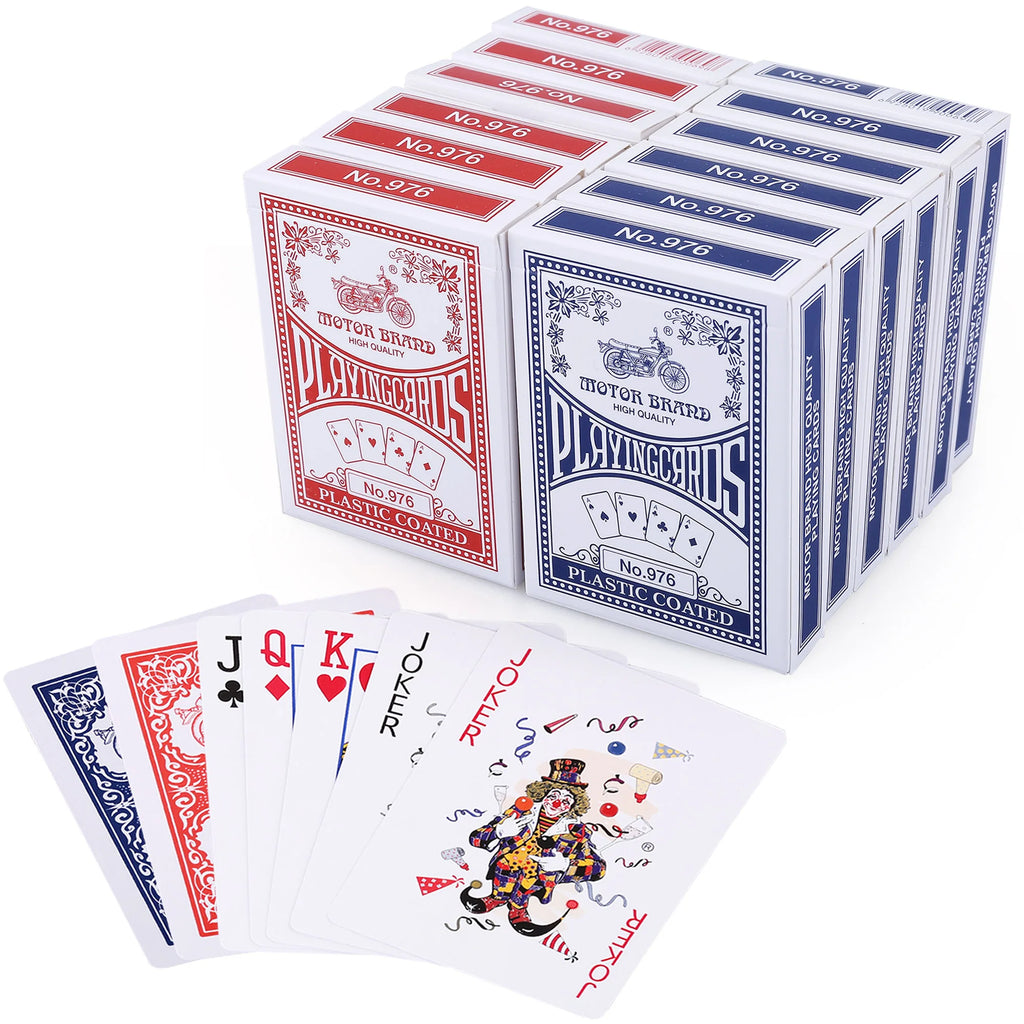 Playing Cards, 12 Pack, Decks of Cards, Poker Size, Standard Index, for Blackjack, Euchre, Canasta Card Game