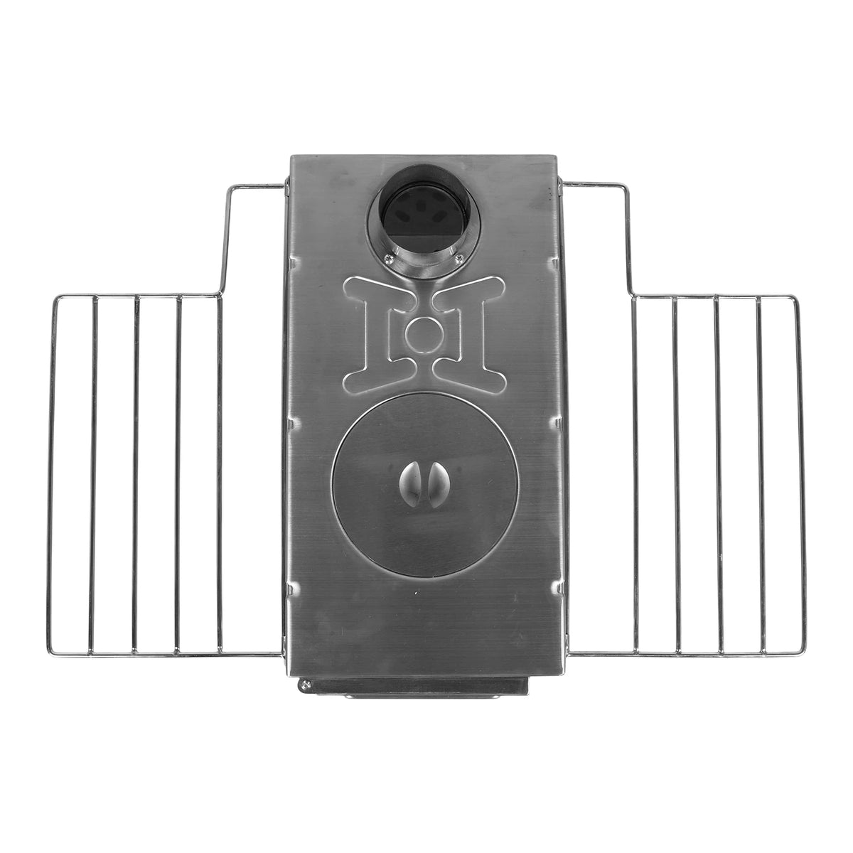 Backyard Heating Stove with Chimney Pipe Weatherproof Patio Heater Rust Proof for Tents Shelters Camping
