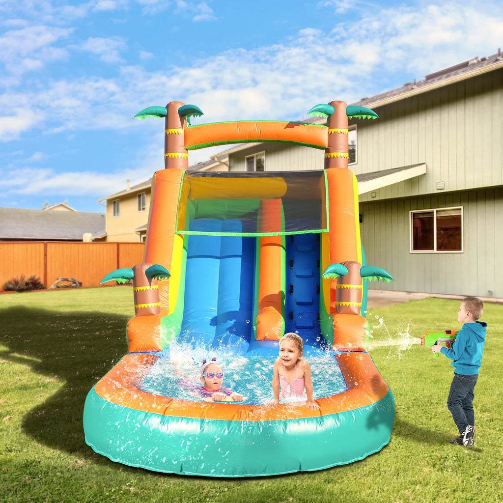 21ft Giant Commercial PVC Inflatable Water Slide Bounce House Pool With Blower Children's playground