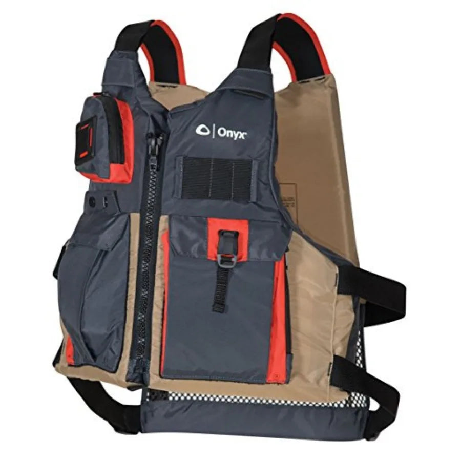 Kayak Fishing Life Jacket USCGA PFD/Life Jacket with Multiple Pockets, High-Back Design and Adjustable Straps for Paddle Sports