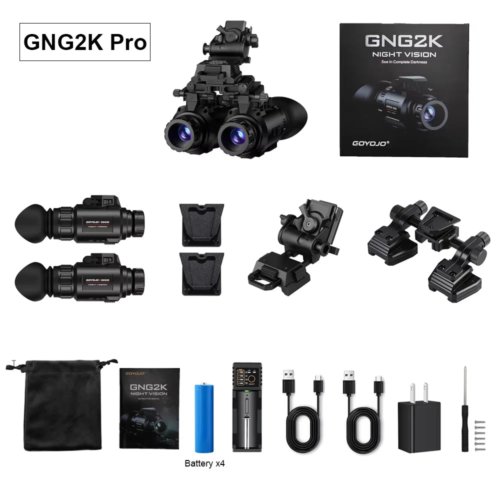 GNG2K Night Vision Monocular Goggles 2688x1520  940nm Hunting Hiking