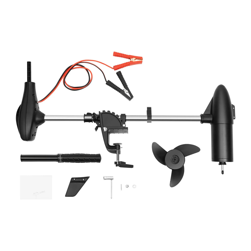 Electric Outboard Motor with Extendable Shaft 5 Forward Gears and 3 Reverse Gears for Small Boats